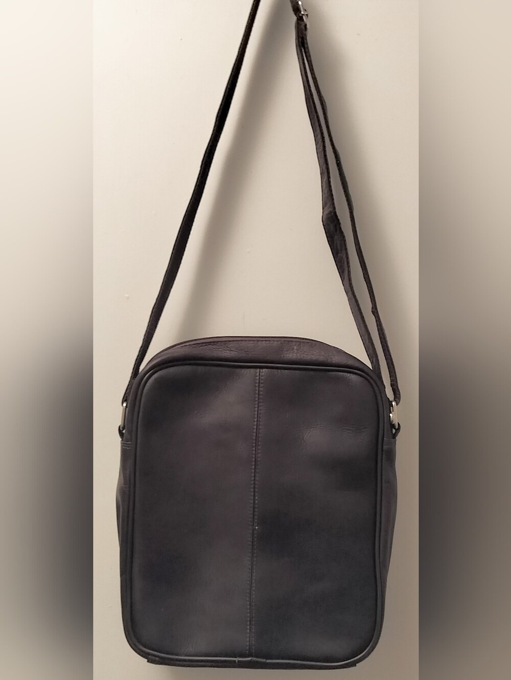 Chocolate Brown Leather Crossbody Bag - Classic Women's Shoulder Bag